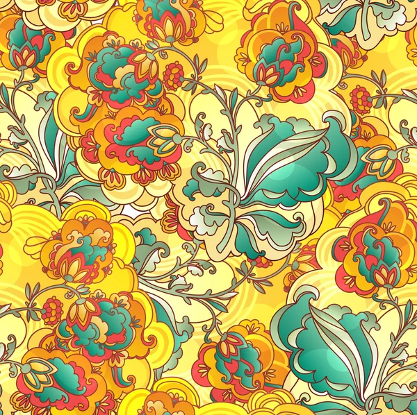 Fondo floral con estilo — Archivo Imágenes Vectoriales