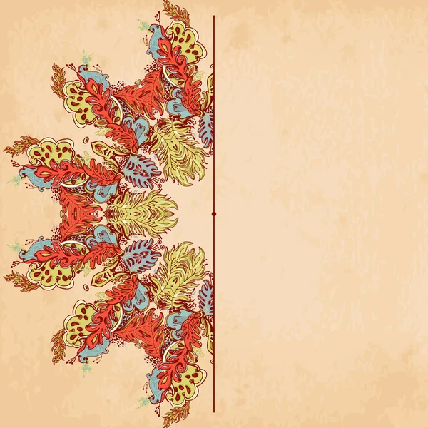 Ornement floral abstrait — Image vectorielle