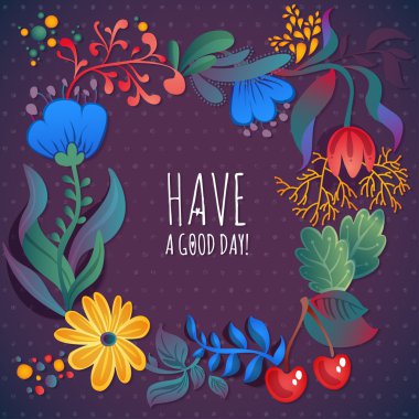 İyi günler kartı var