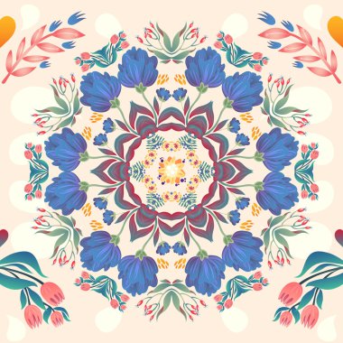 Çiçekler pürüzsüz desen