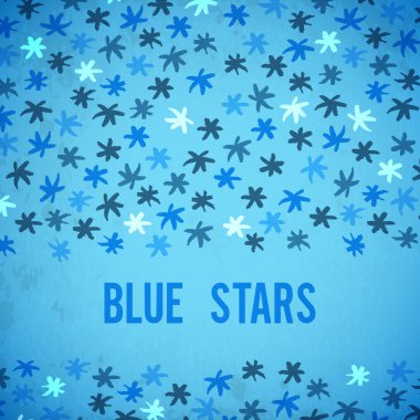 Mavi arka plan darbeleri yıldız