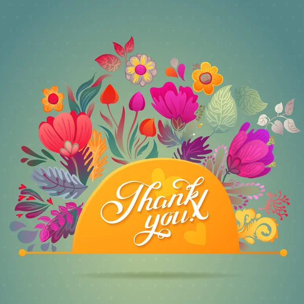 Thank You card — Stock Vector