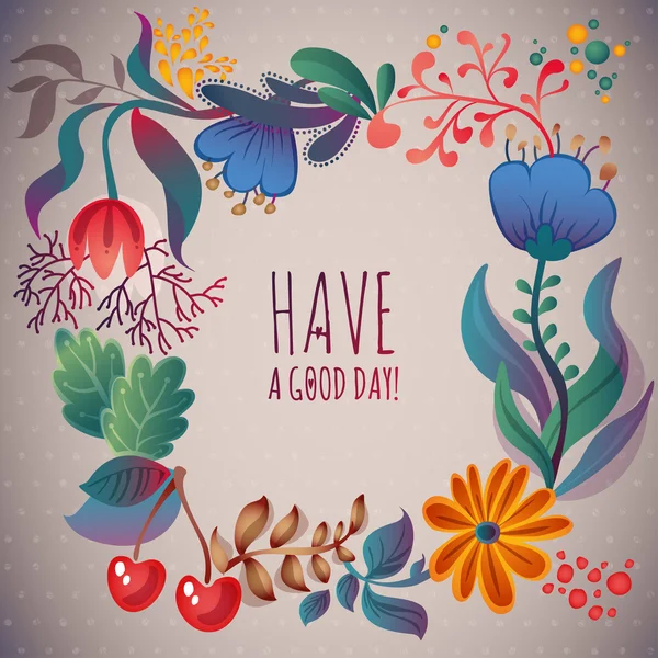 Have a Good Day card — Stock Vector