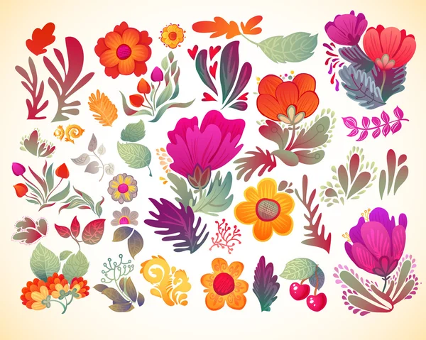 Flowers seamless pattern — Stock Vector