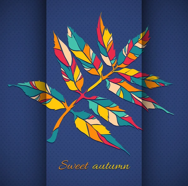 Осенний лист — стоковый вектор