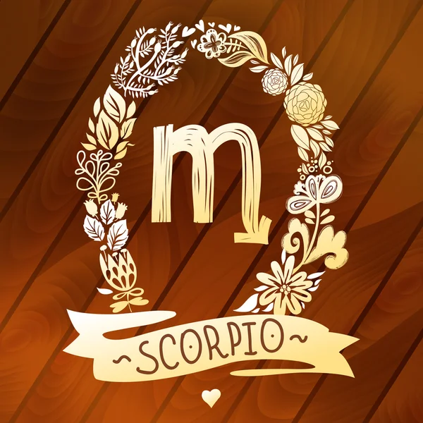 Signe du zodiaque virgo — Image vectorielle