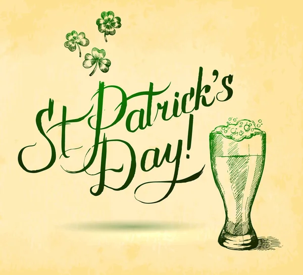 Hintergrund zum St. Patrick 's Day — Stockvektor