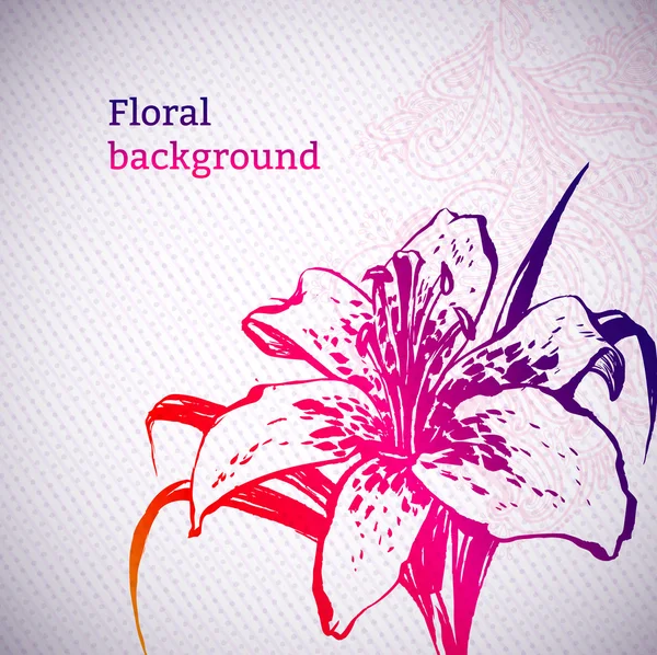 Vettore sfondo floreale — Vettoriale Stock