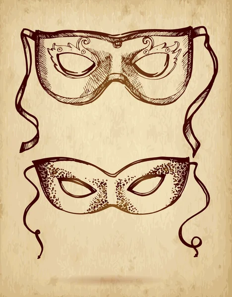 Украшенная карнавальная маска — стоковый вектор