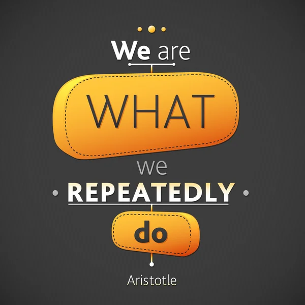 Quote of Aristotle — Stock Vector