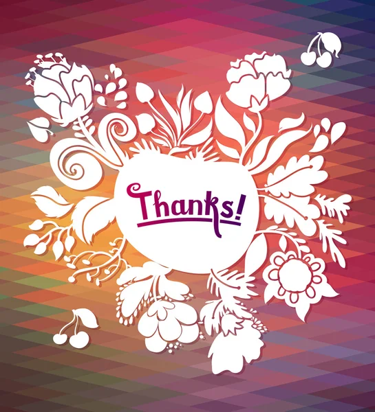 "Thanks "card background — стоковый вектор