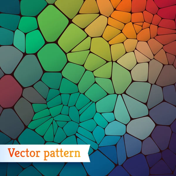 Achtergrond van gekleurde polygonen. — Stockvector