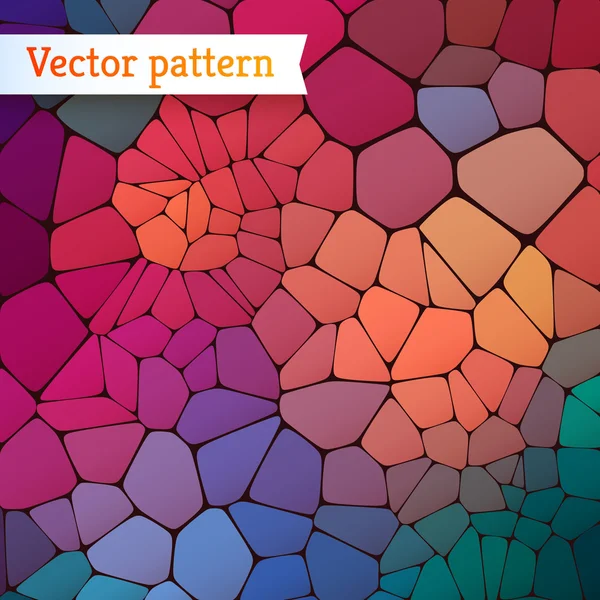 Bakgrund av färgade polygoner. — Stock vektor