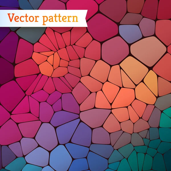 Achtergrond van gekleurde polygonen. — Stockvector