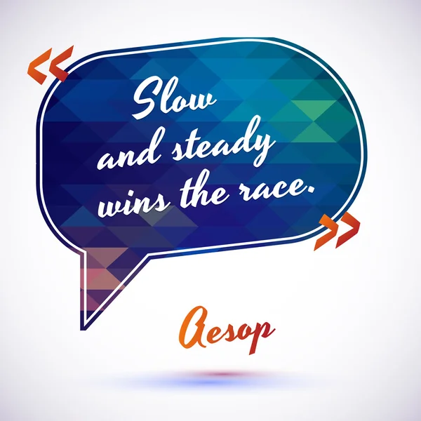 Quote of Aesop — Stock Vector