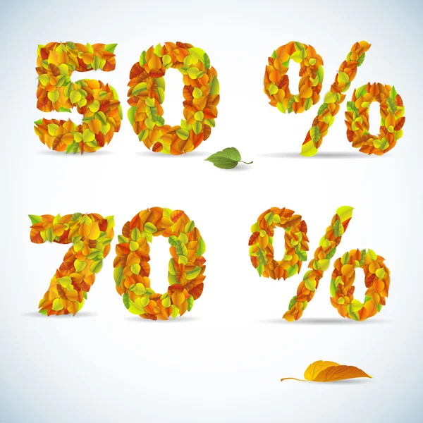 Autumnal discount — Stock Vector