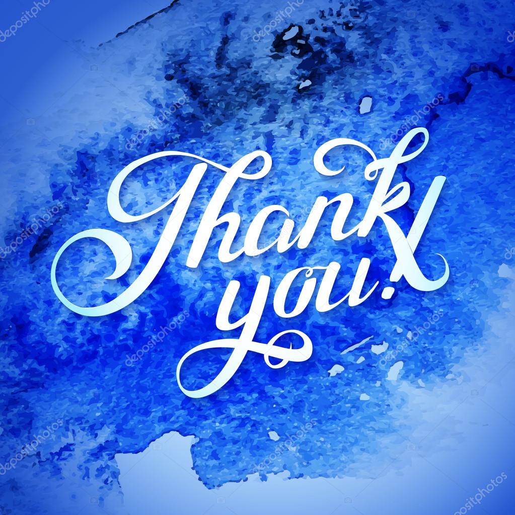 Thank you blue card Stock Vector Image by ©Lara_Cold_2013 #59273283