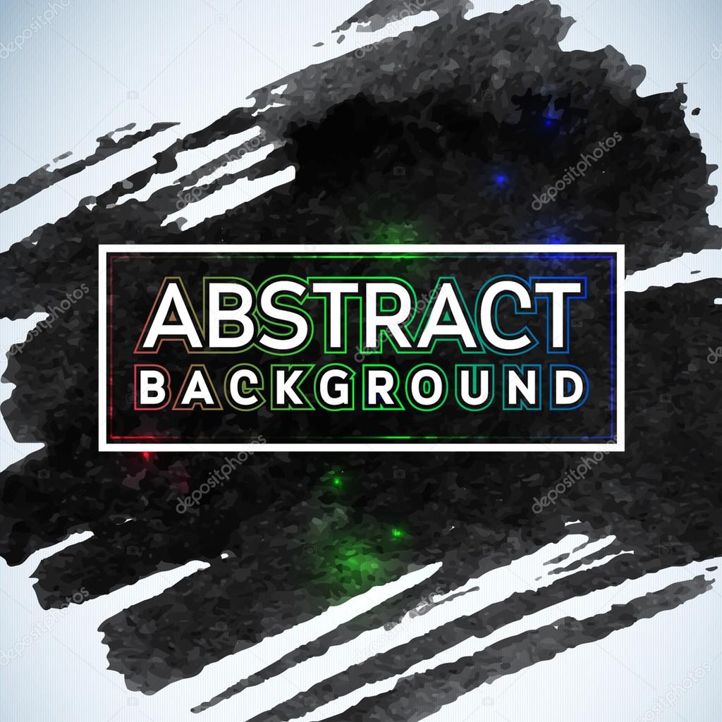 Abstract painted ink stroke background