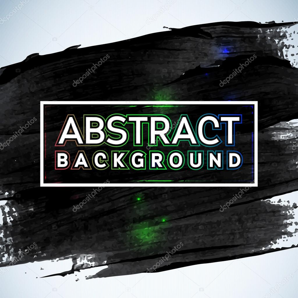 Abstract painted ink stroke background