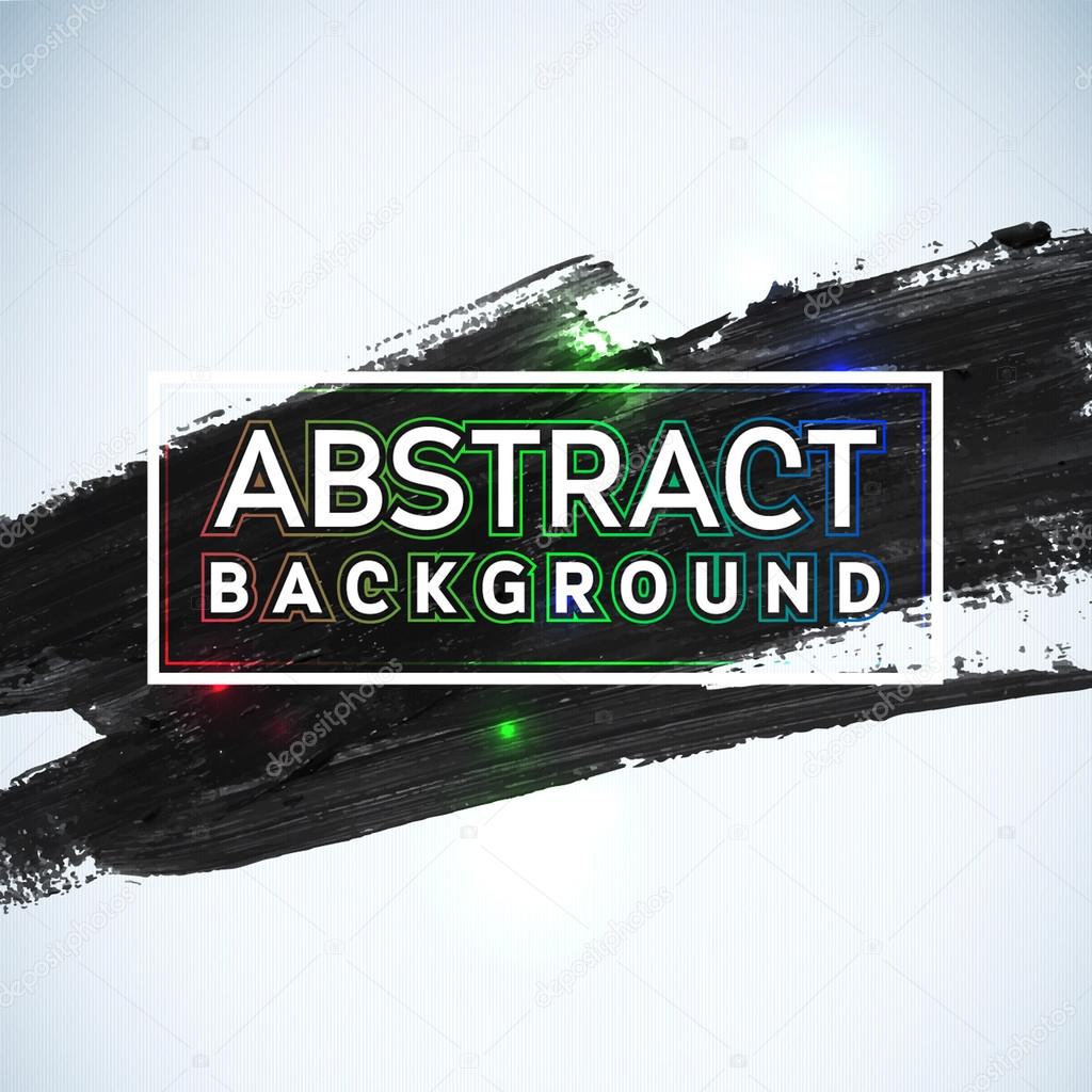 Abstract painted ink stroke background