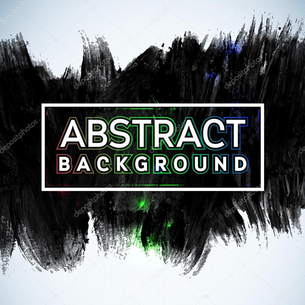 Abstract painted ink stroke background