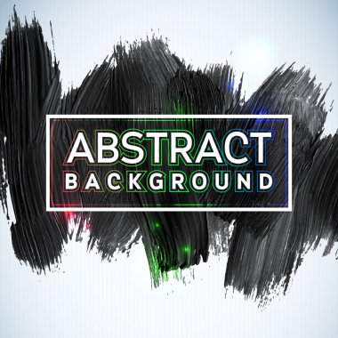 Soyut boyalı mürekkep vuruşu arka plan. Grunge suluboya siyah arka plan. Retro soyut el çekilmiş kartı. Kağıt doku