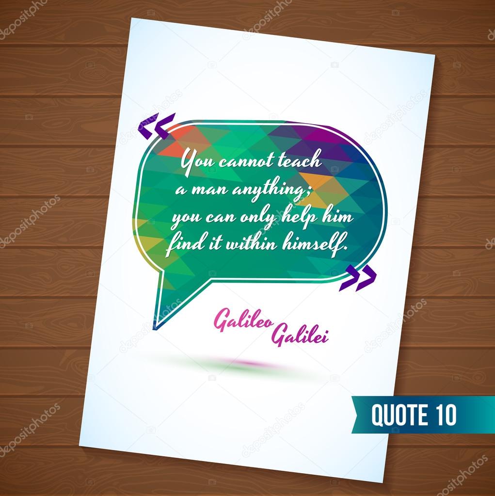 Wisdom quote card on wood background