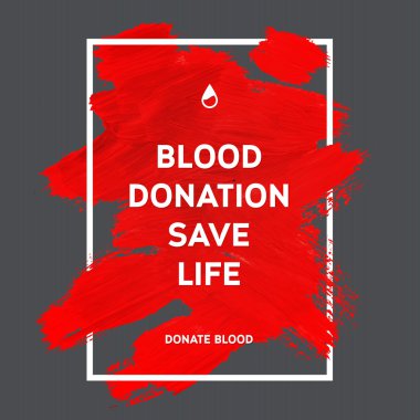 Kan motivasyon bilgi poster bağış.