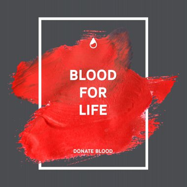 Kan motivasyon bilgi poster bağış.