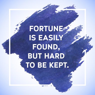 Motivasyon kare suluboya poster inme. İlham verici bir deyiş metin yazı. Tipografik Poster şablonu, vektör tasarımı alıntı