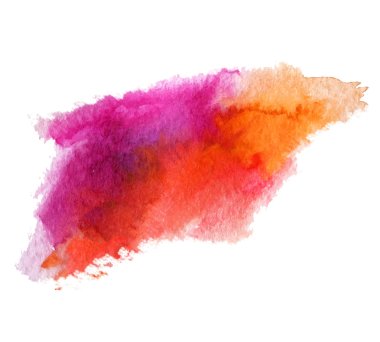 Abstract watercolor stain