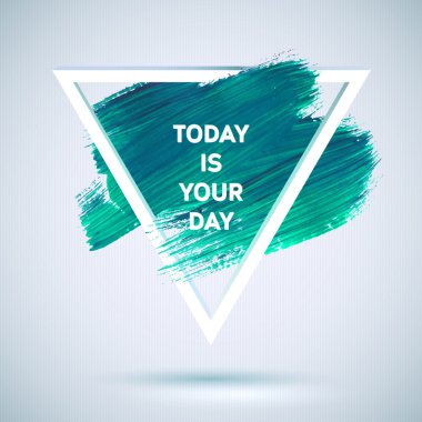 Motivasyon üçgen poster