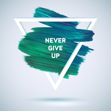 Motivasyon üçgen poster