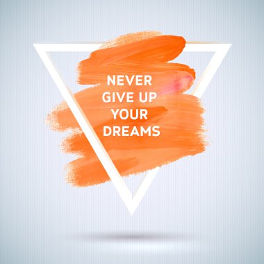 Motivasyon üçgen poster