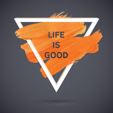 Motivasyon üçgen poster