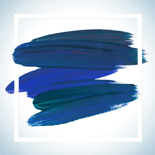 Square acrylic stroke poster template fot text lettering or