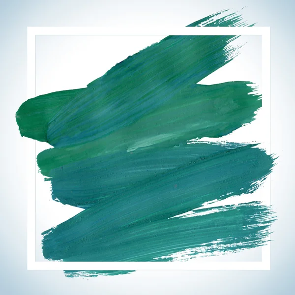 Square acrylic stroke poster template fot text lettering or