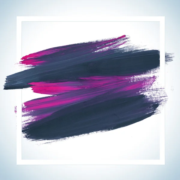 Square acrylic stroke poster template fot text lettering or