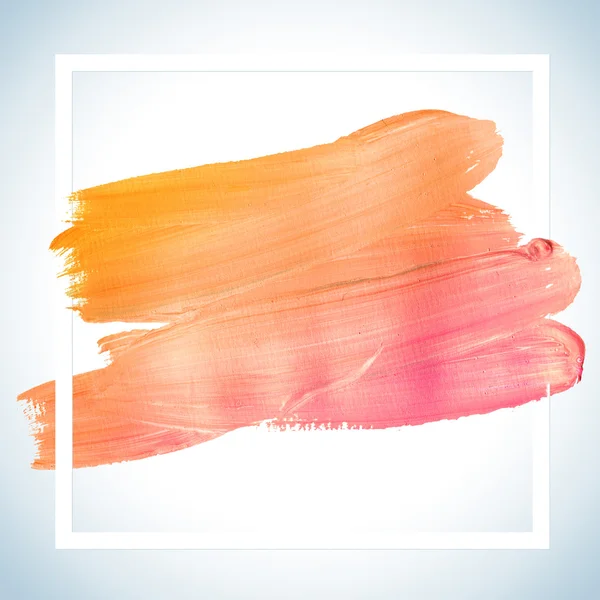 Square acrylic stroke poster template fot text lettering or