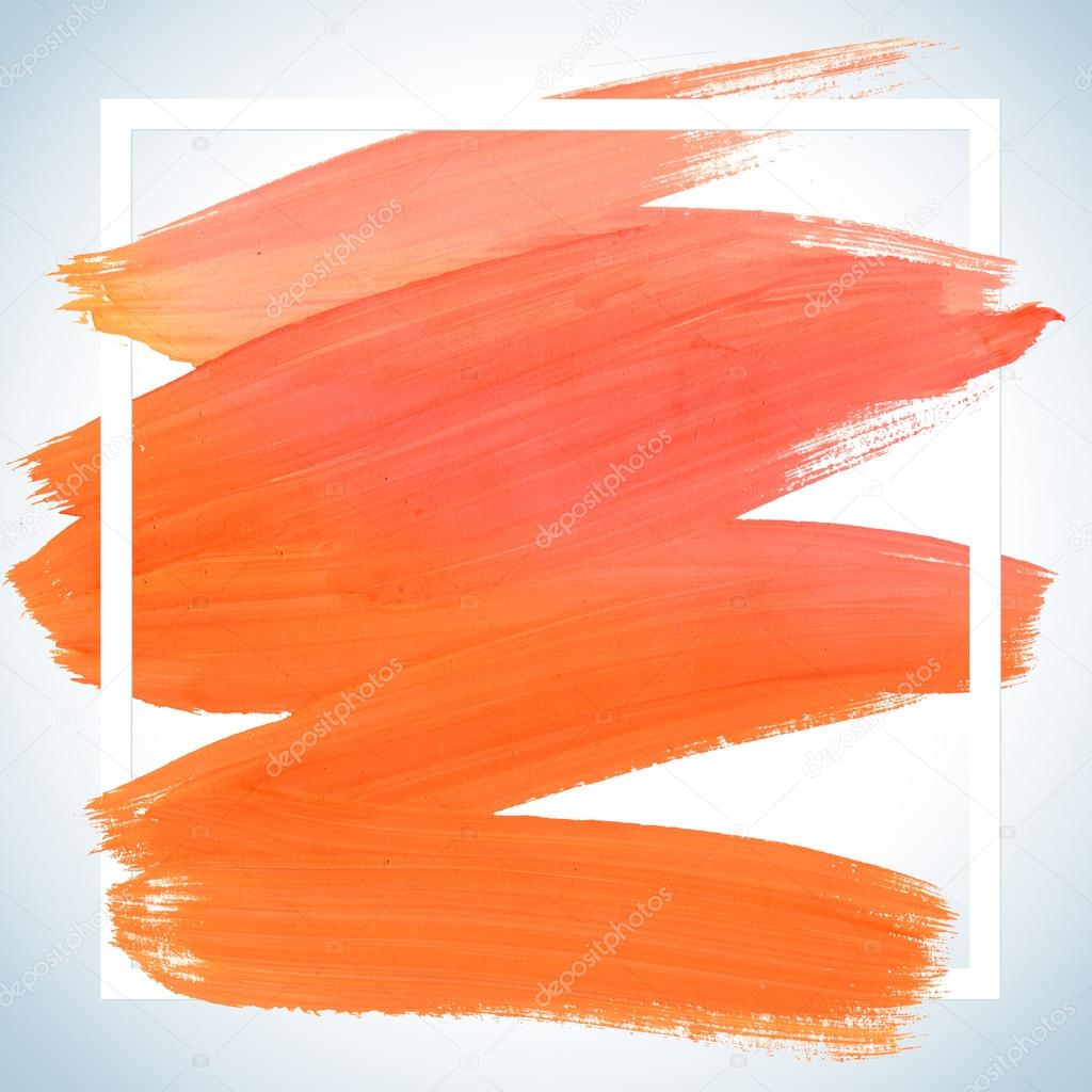 Square acrylic stroke poster space for your text lettering or