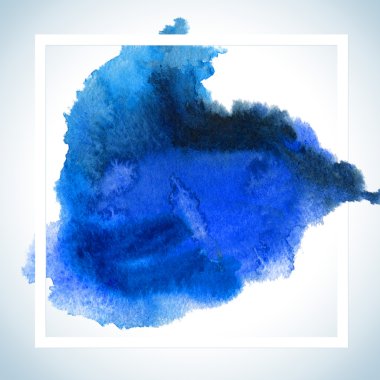 Boya leke kartı Raster tasarım. Suluboya kontur poster şablonu fot metin yazı veya ilham verici söyleyerek. 