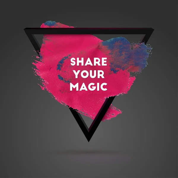 Motivation poster - Share Your Magic. — Stockový vektor