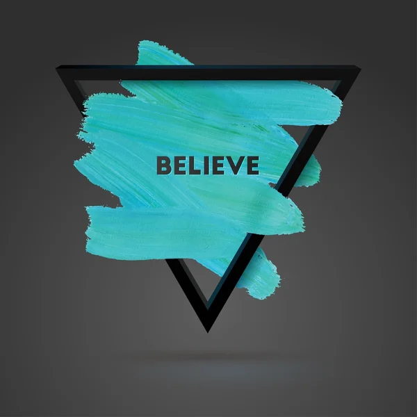 Motivation poster - Believe. — Stock Vector