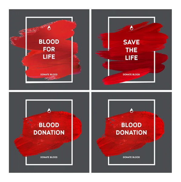 Creative Blood Donor Day motivation — Wektor stockowy