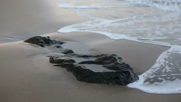 Rocas costeras por las mañanas — Vídeos de Stock
