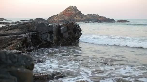 De manhã cedo paisagem marinha — Vídeo de Stock