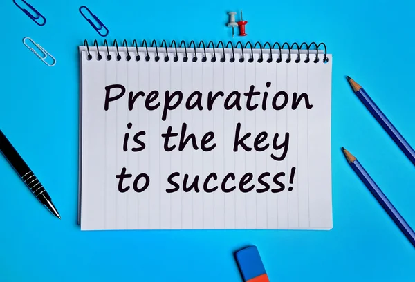 Preparation is the key to success — Stock Photo, Image