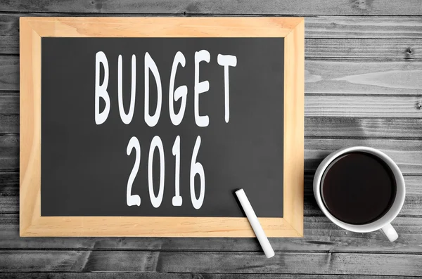2016 rozpočet slova — Stock fotografie