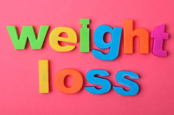 Weight loss words on background — Stock Photo, Image