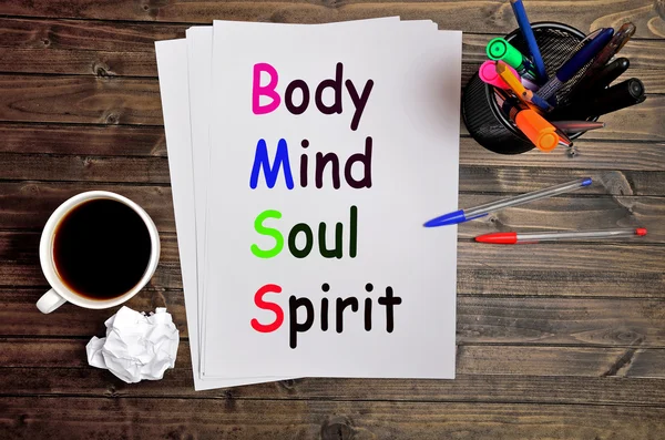 Body Mind Soul Spirit words